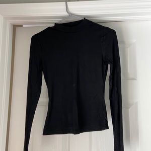 Black Mock Neck Long Sleeve